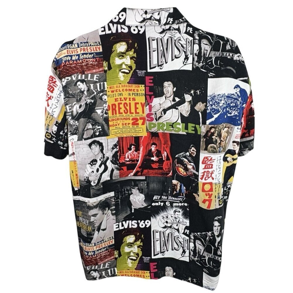 Forever 21 Elvis Presley Pictorial Ltd Ed Short Sleeve Button Down Shirt Women's - Picture 4 of 8